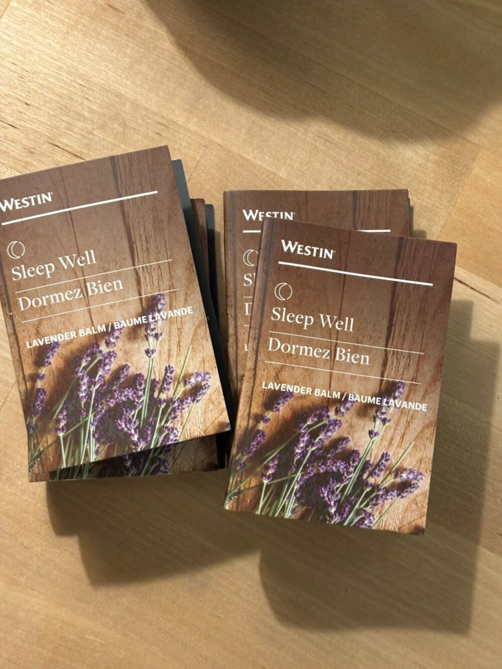Westin Sleep Well Lavender Balm -Bundle of 4, 3ml Each Baume Lavande Dormez Bien